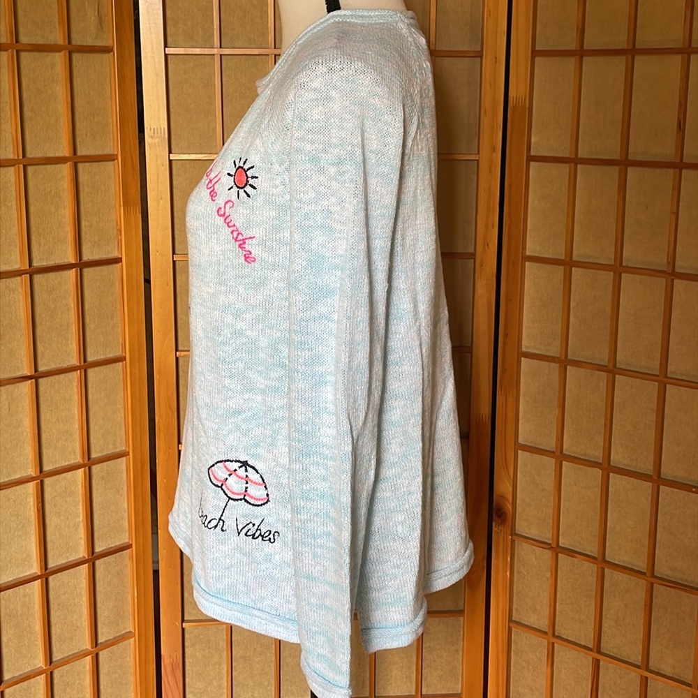 Lilly Pulitzer Sweater Celestial Blue Sailabration Sweater - Picture 6 of 14